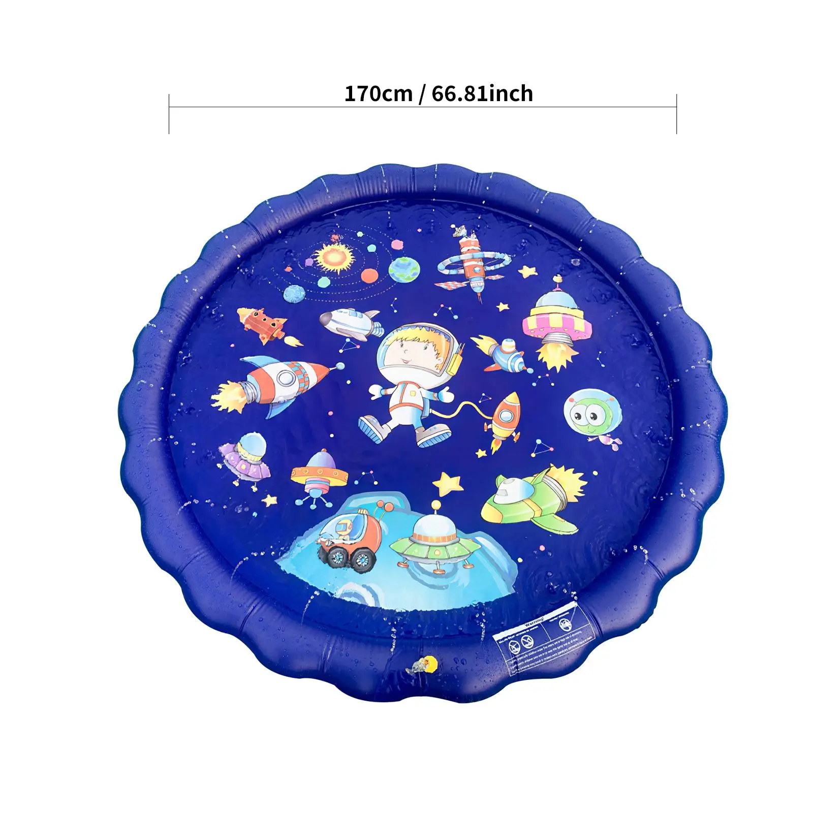 

170 CM Inflatable Sprinkler Pad Water Play Mat Sprinkle And Splash Play Mat Toy For Outdoor Swimming Beach Lawn Children Kids