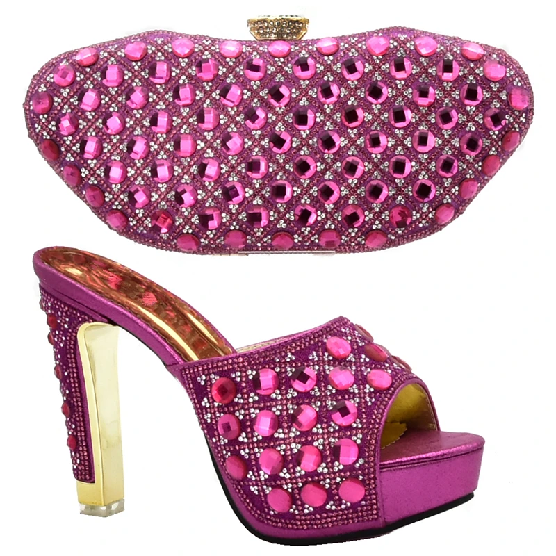 Новое поступление женские итальянские туфли лодочки и сумка винного цвета