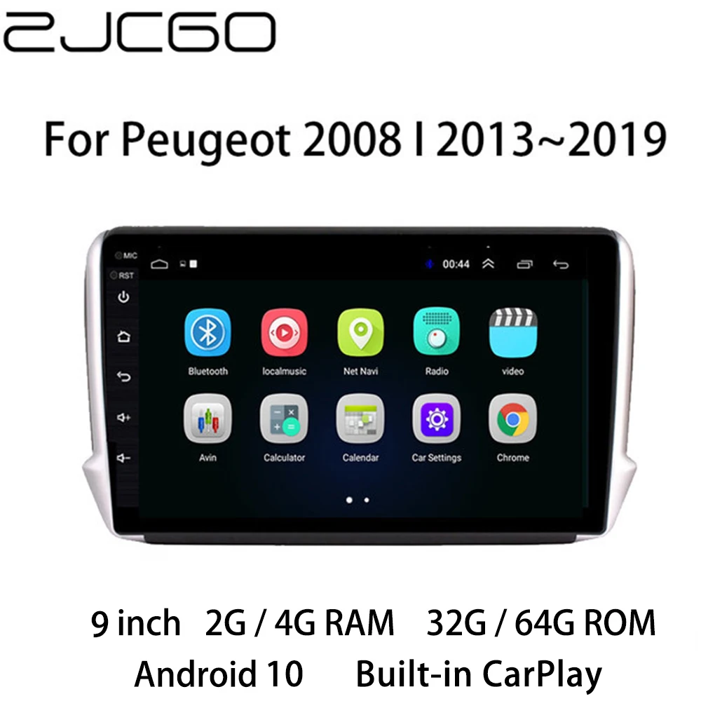 

Car Multimedia Player Stereo GPS DVD Radio Navigation Android Screen for Peugeot 2008 I 2013 2014 2015 2016 2017 2018 2019