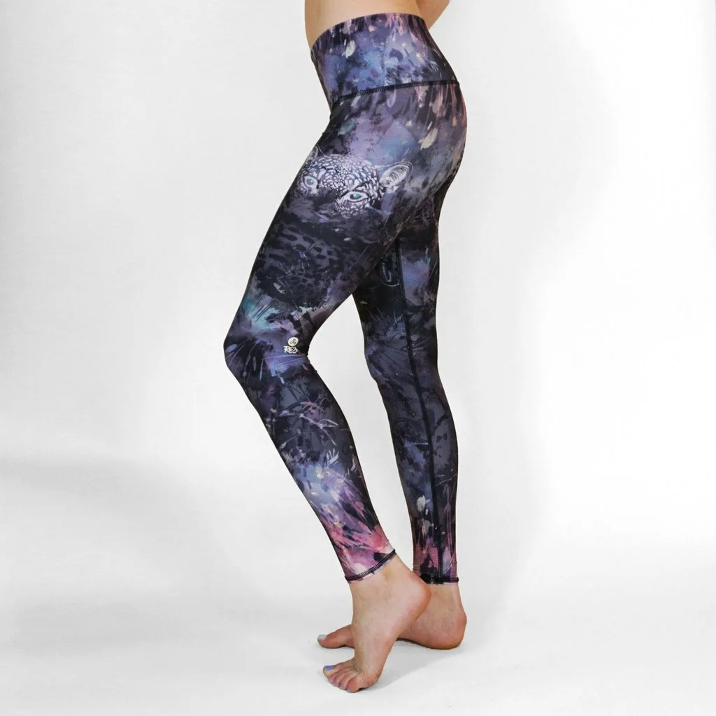 

2016 леопардовые тонкие упражнения для подтяжки бедер дышащие супер эластичные сухие штаны для йоги с девятью точками Йога-0056