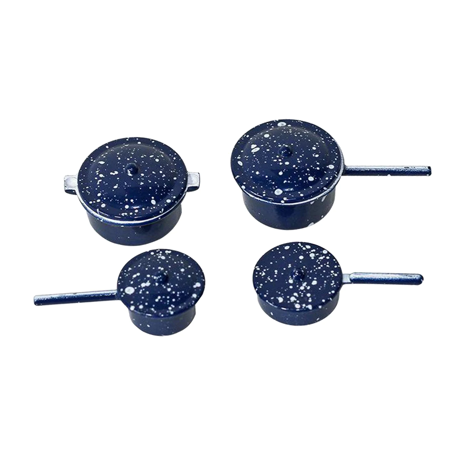 

Кукольный домик 1:12 миниатюрная сковорода набор посуды Кукольный дом декор синий