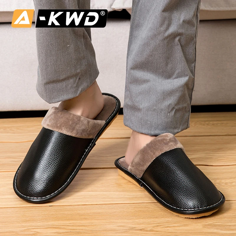 Мужские домашние тапочки Osasuna синие теплые мягкие Шлепанцы из искусственной кожи