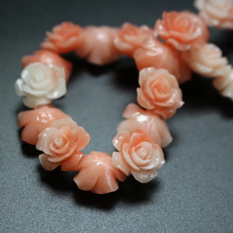 Pink A 10 шт. 15 мм двойные цветные коралловые бусины Camelia коралловые Цветочные бусины кабошон разноцветные для изготовления ювелирных изделий - Цвет: Pink A
