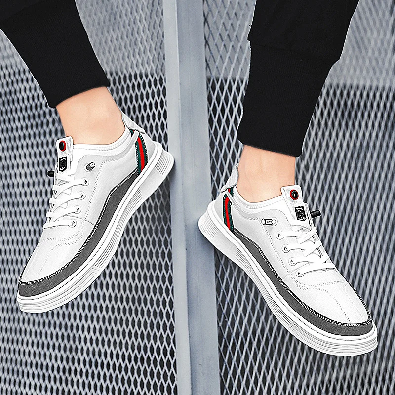 

Мужские туфли Новинка весна-осень 2020 повседневные маленькие кожаные туфли мужские маленькие белые модные туфли дикие белые мужские дизайн...