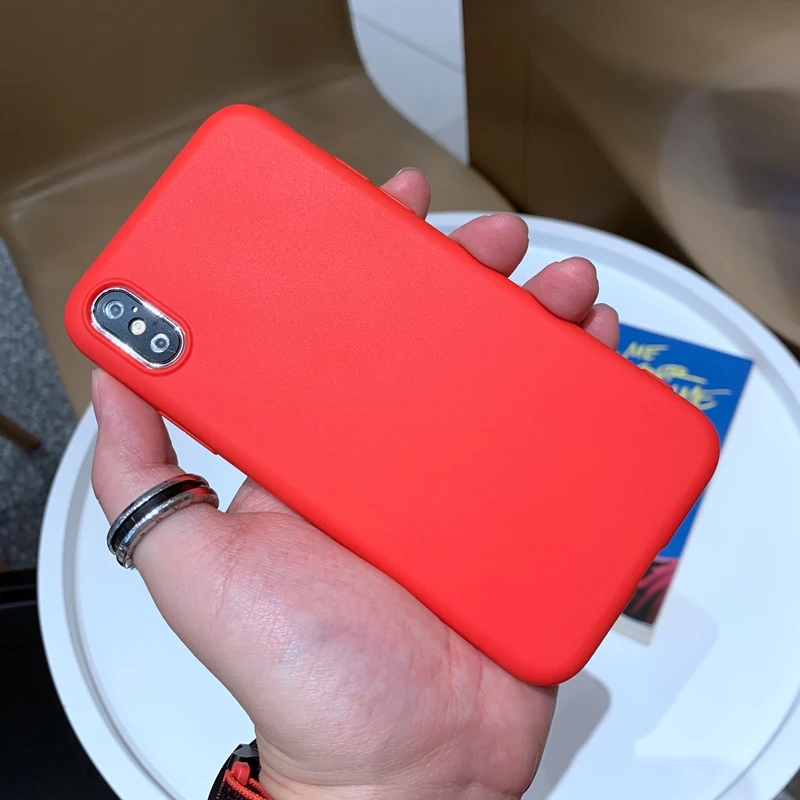 For Apple iPhone 5 5s SE 6 6s 7 8 Plus 11 Pro 10 X XR Xs Max Original Candy Macarons Color Matte Soft TPU Silicone Case Cover |