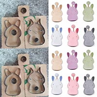 leather dies cut diy leather craft rabbit animals design key case wooden die cutting mould template hand punch tool
