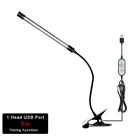 2021 продавец, Регулируемый Настольный светильник с регулируемой яркостью и 3 головками, 360 градусов, гибкий светильник для выращивания гусиной шеи