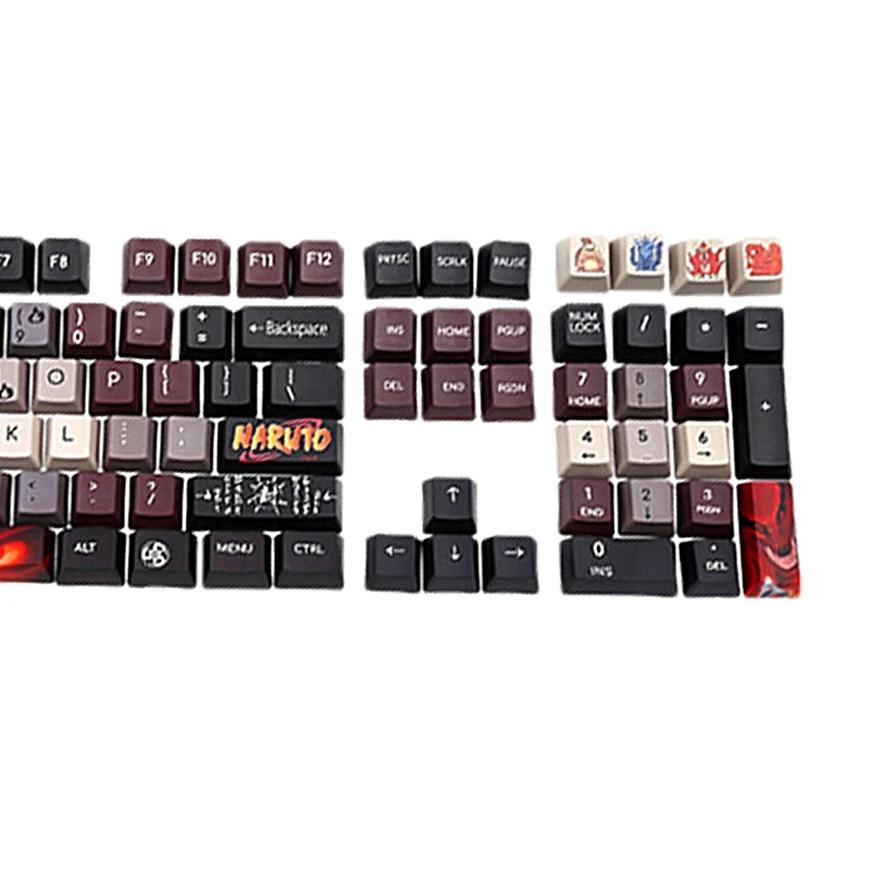 

Dye Sublimation-Nine Tails PBT Opaque Keycap Personality 108 Key Keycap Cross Keycap X Architecture Technology
