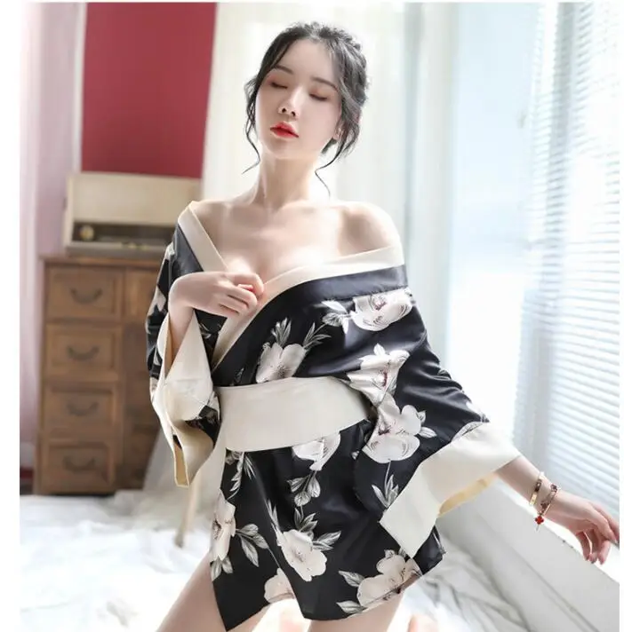 Японское кимоно женское сексуальное экзотическое нижнее белье комплекты с