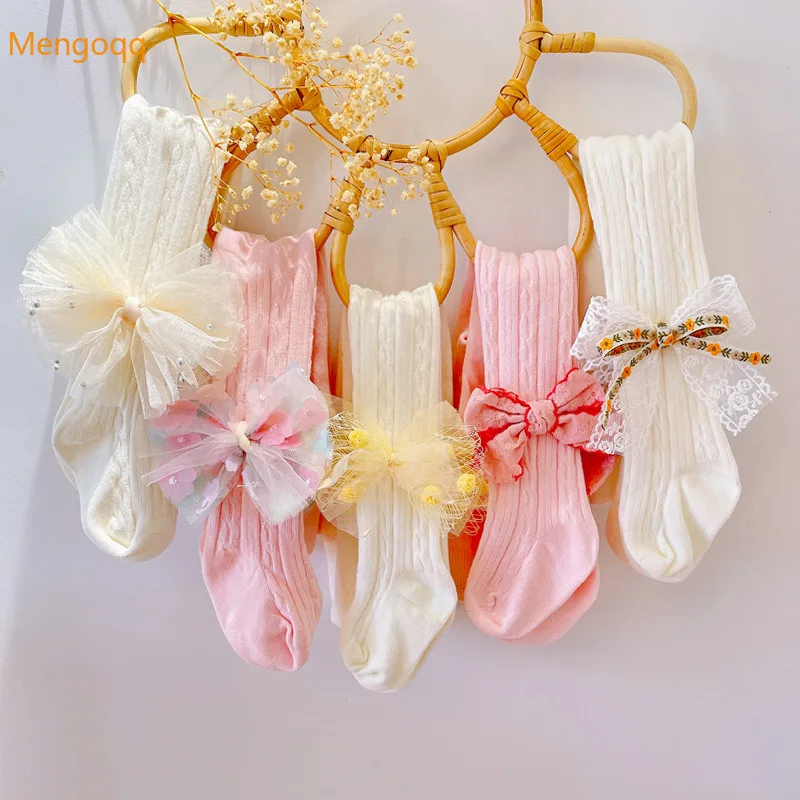 

Детские леггинсы с бантом, корейские колготки для маленьких девочек от 12 до 8 лет, 2021