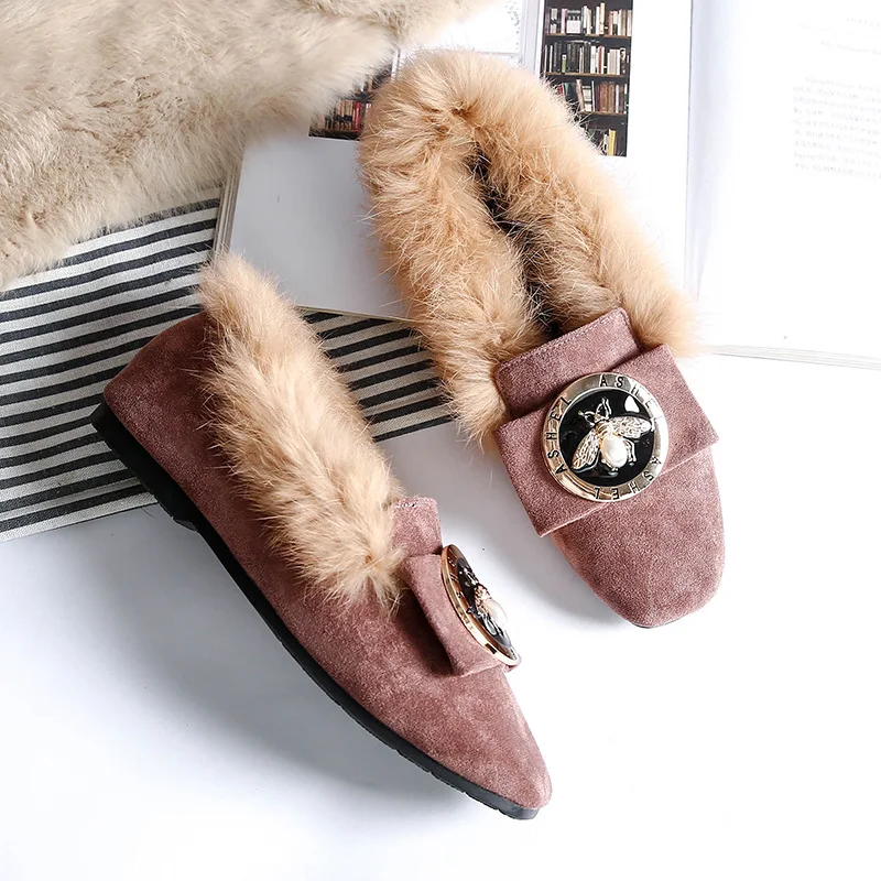 Женские теплые зимние ботинки из натуральной кожи зимняя обувь на плоской