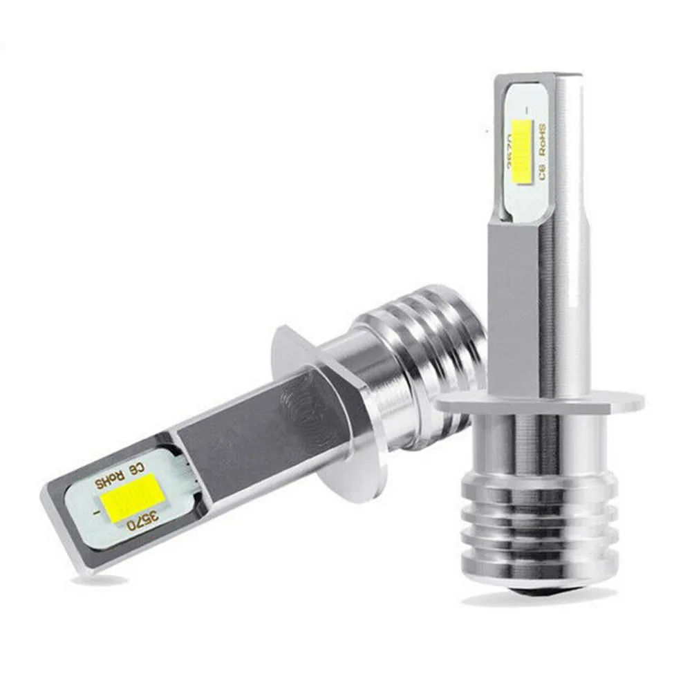 

2pcs Car High Power LED Fog Lights Driving Lamps Auto Driving Bulbs H1 + Ice Blue Lighting Replacement Accessories