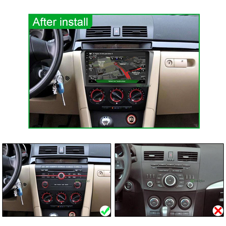 Автомагнитола Wondefoo 2 din Android 10 для Mazda 3 2004-2009 | Автомобили и мотоциклы
