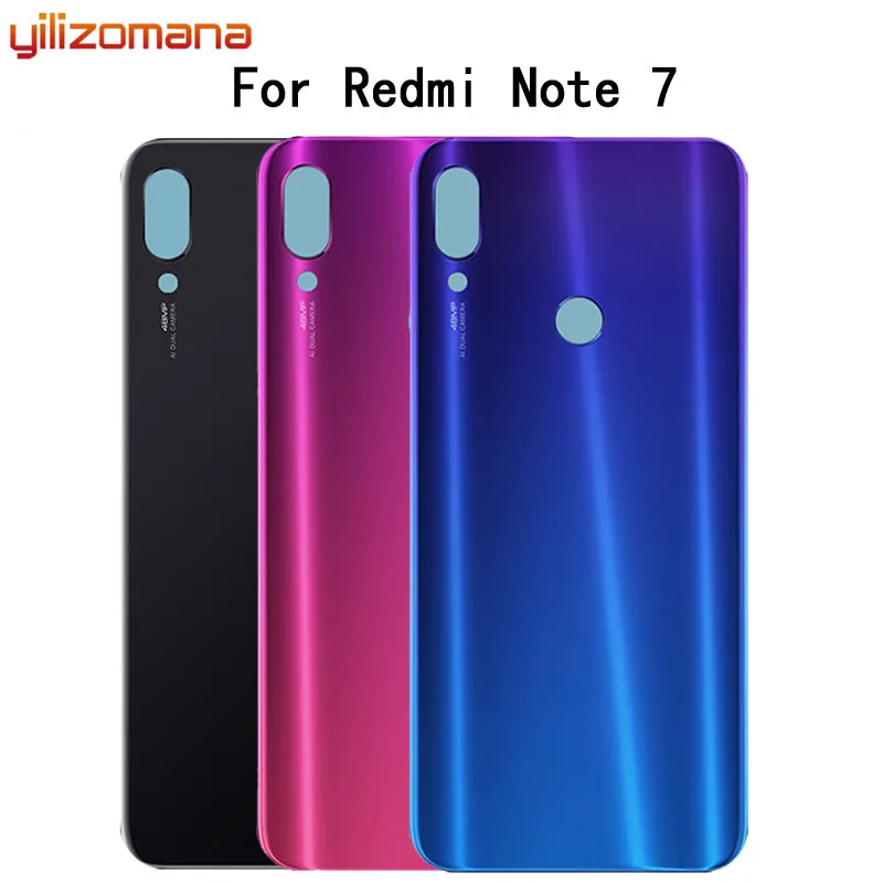 YILIZOMANA задняя крышка корпус аккумулятора для Xiaomi Redmi note 7 батарейного отсека