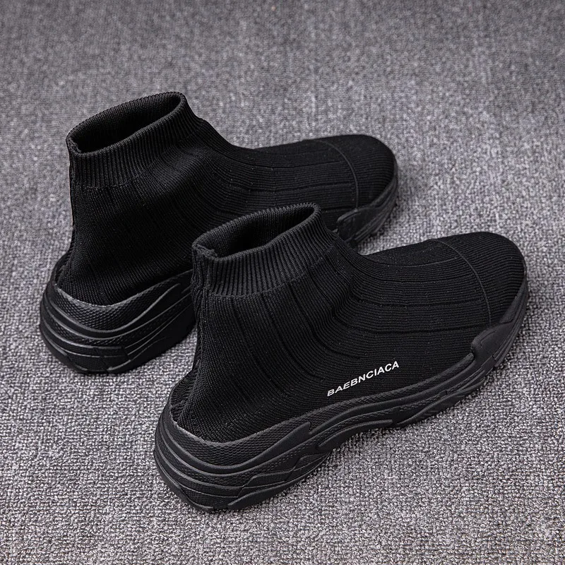 

New Cool Superstar Men Sock Athletic Shoes High Top Jogging Shoes For Ladies Breathable Man Gym Shoe Weaving Walking Shoes Women