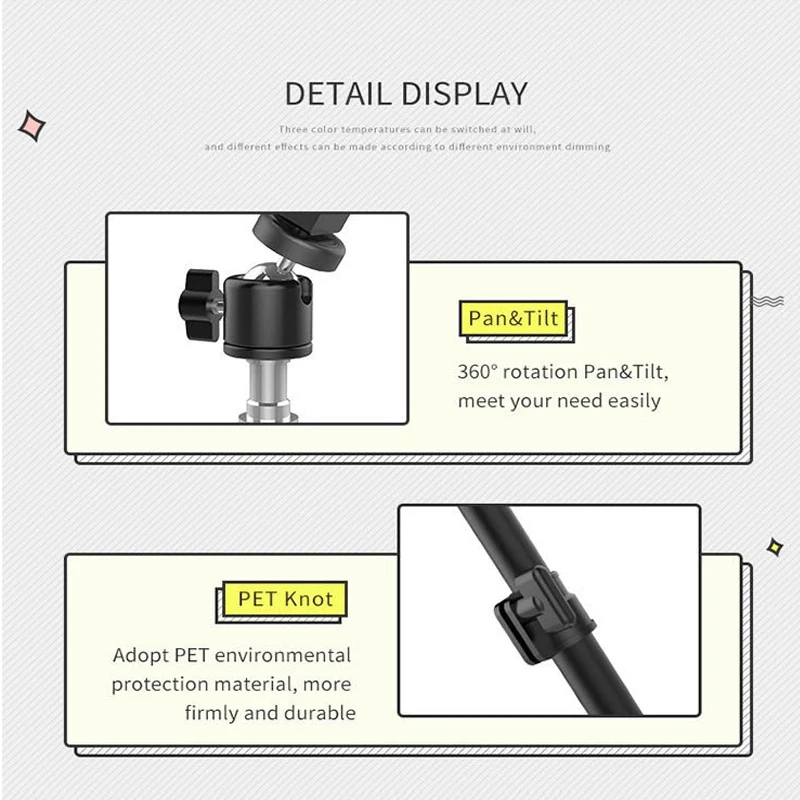 Держатель подставки для телефона лампа селфи TikTok с регулируемой яркостью
