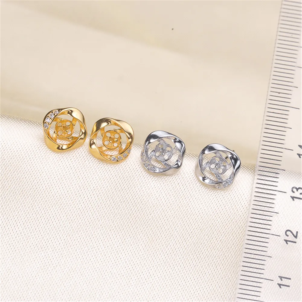 Металлические аксессуары для изготовления сережек застежки медных и серебряных