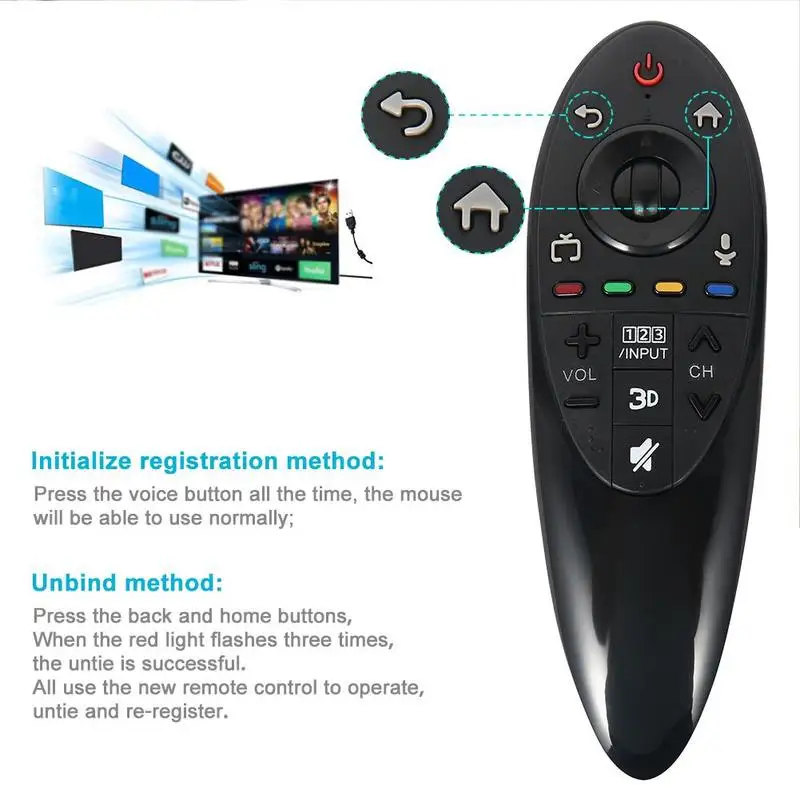 

Suitable for LG AN-MR500G ANMR500 remote control with 3D function