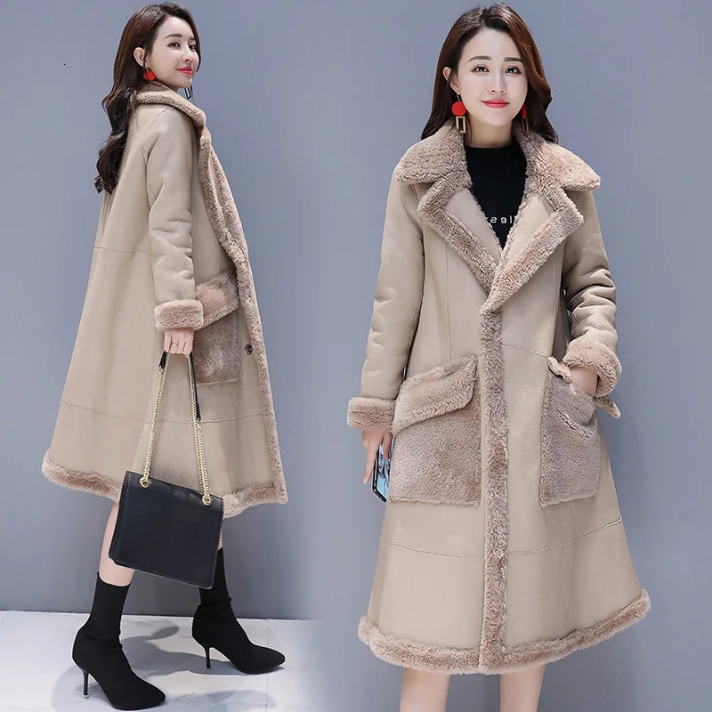 2019 модная зимняя женская меховая куртка приталенная однотонная Вельветовая
