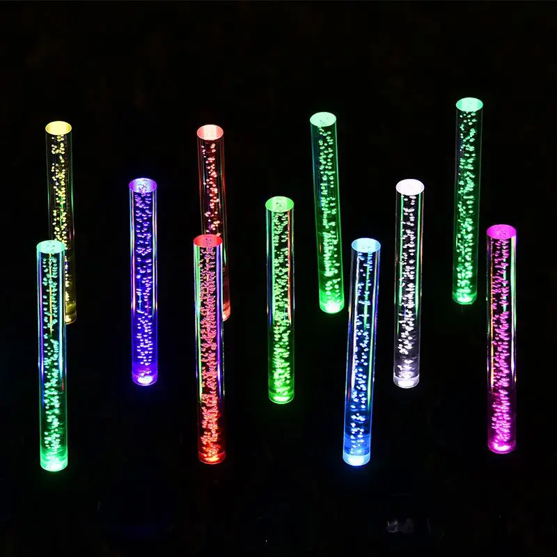 2Pcs LED Solar Powered Acrylic Bubble Tube Lights for Patio Backyard Lawn Decor | Лампы и освещение