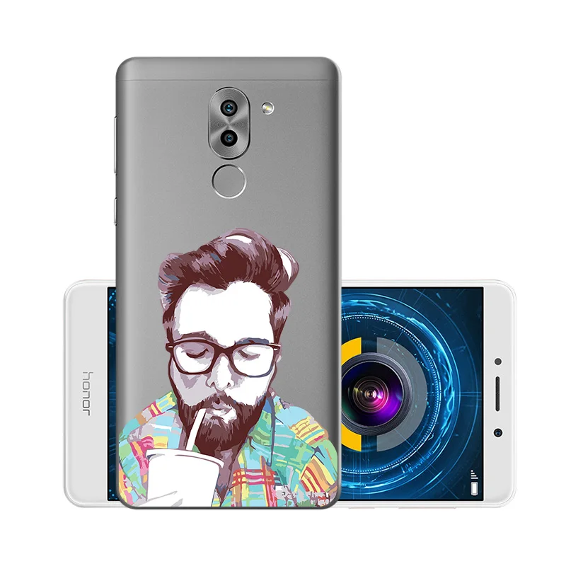 W029 Мягкий чехол из ТПУ, чехлы для huawei Honor 6X, силиконовый прозрачный чехол для huawei GR5, BLL-L21 BLN-AL10 Honor6X mate 9 Lite - Цвет: W029