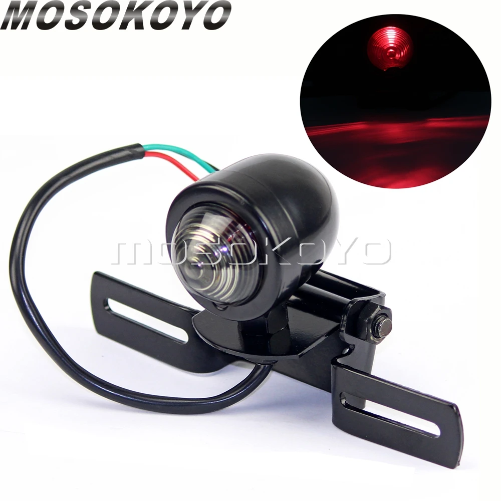 Стоп сигнал с дымовой линзой универсальный задний стоп для мотоцикла держателем