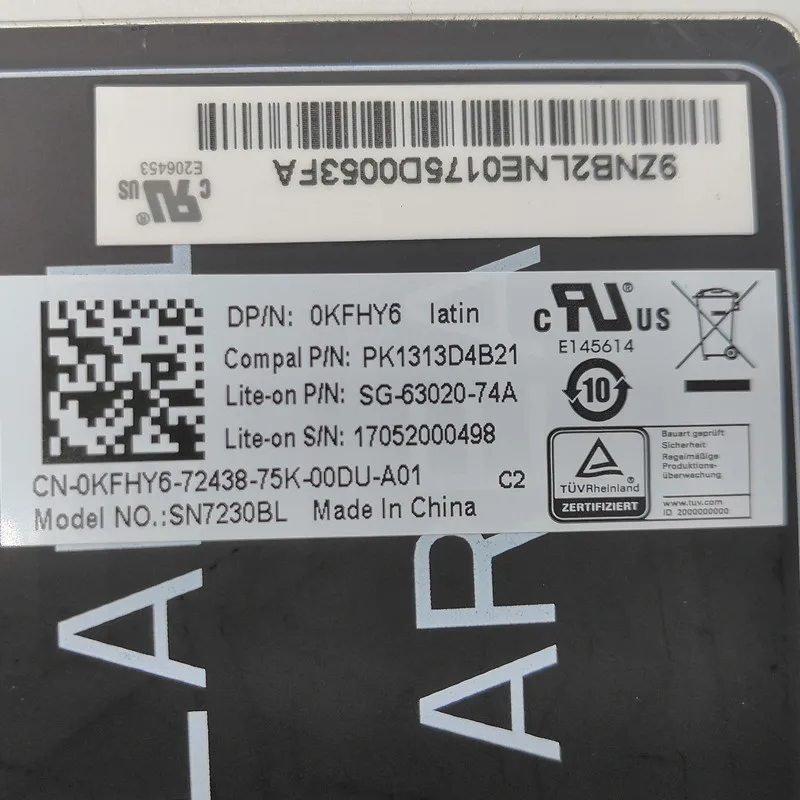 Клавиатура для ноутбука DELL Latitude E5450 E5470 E7450 E7470 клавиатура латиноамериканской