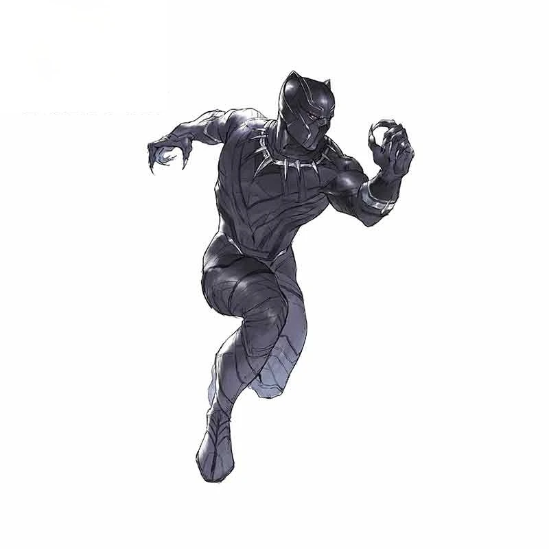 

Boutique Creative Black Panther Funny Car Stickers Cartoon Personality Trunk Windows Windshield Laptop Decals Kk13*8cm
