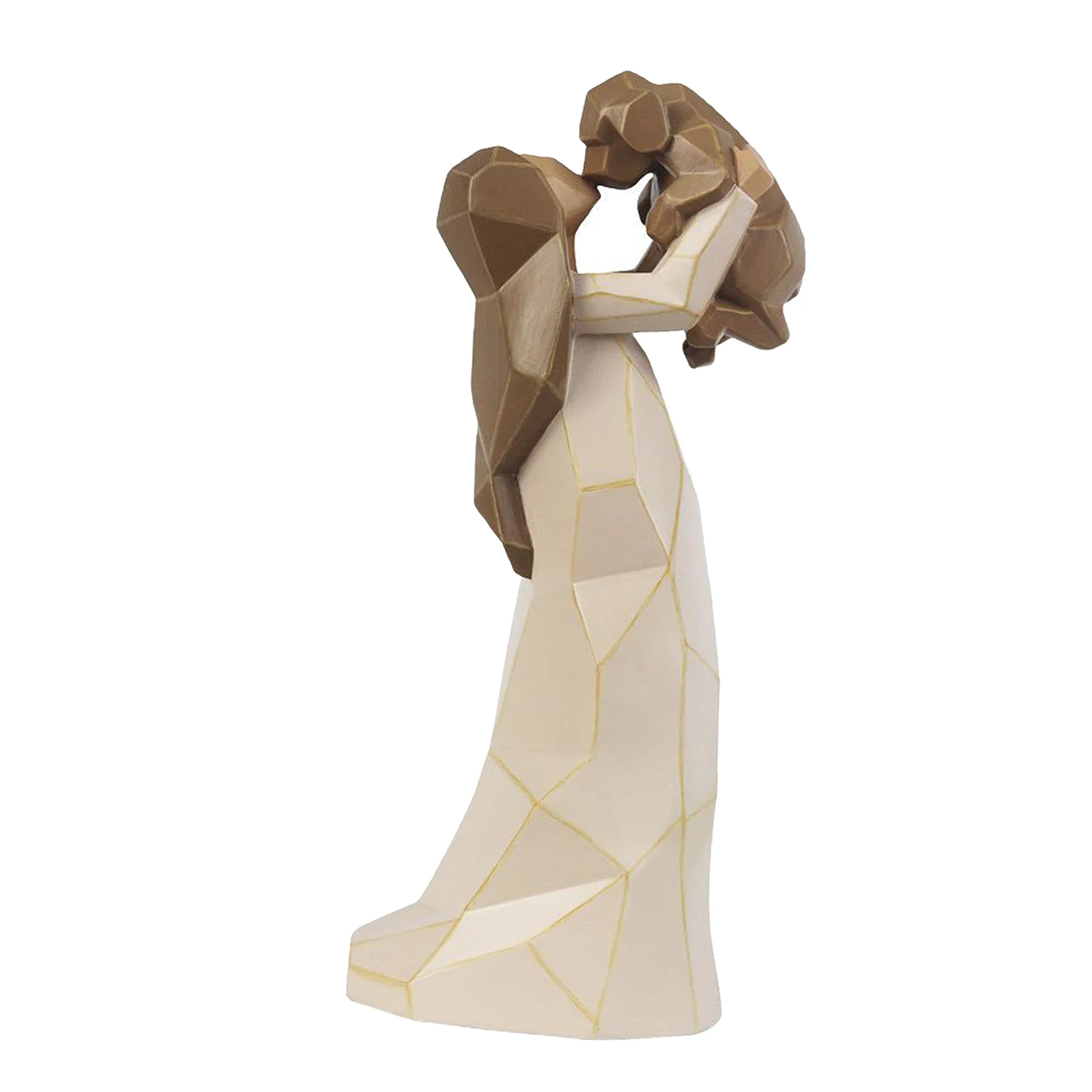 

Nordic Simple Abstract Sculpture Figurine Ornaments Girl Kiss Dog Office Home Decoration Accessories Modern Art Resin Decor