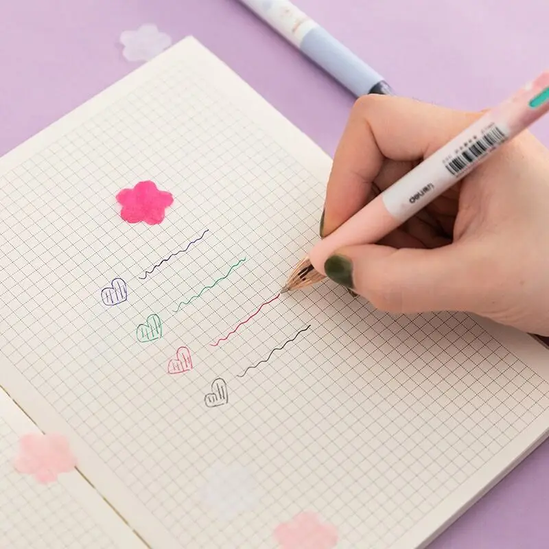 MINKYS 0 7 мм Sakura 4 цвета разноцветная шариковая ручка Сделай Сам Рисунок граффити