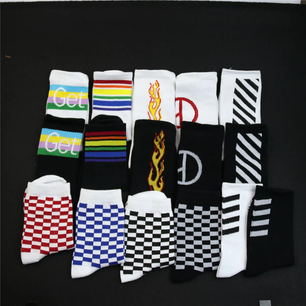 Хипстерские Модные мужские уличные носки в стиле Харадзюку хип хоп забавные