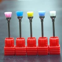 5pcs mix color nail drill brush electric 2 35mm machine professional nail art drill bit cleaning manicure drills accessories