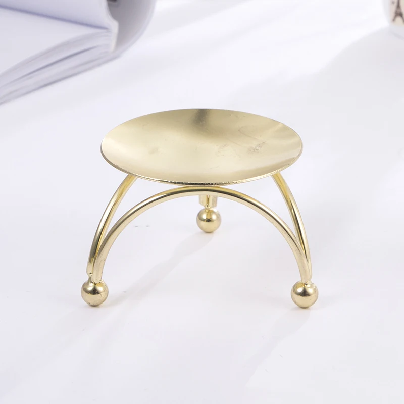 Держатель для свечей из железа декоративный держатель золотистого центральный