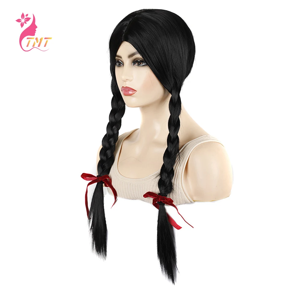 

Synthetic Long Braided Wigs Natural Black Long Double Box Braid Wig For Black Women Heat Resistant Natural Looking