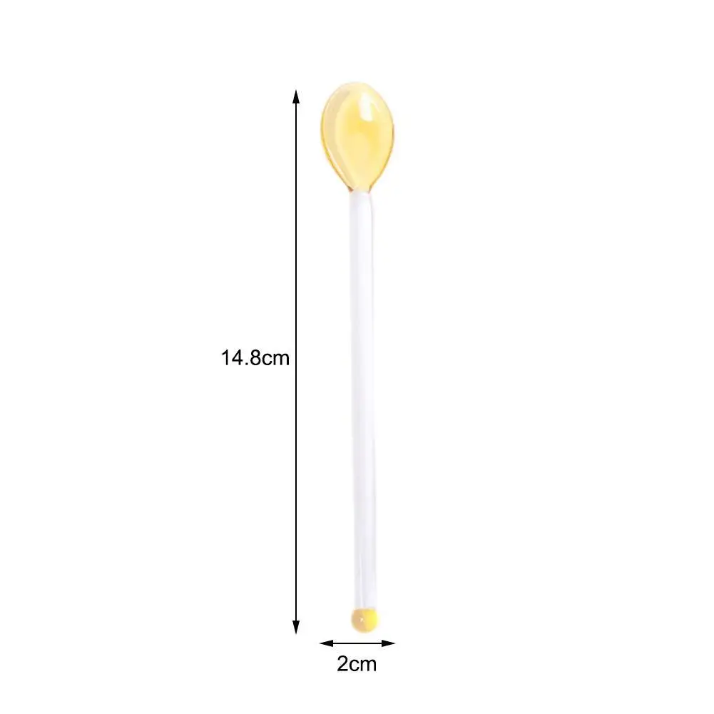 1 шт. Бытовая кофейная ложка с длинной ручкой ложки для смешивания сока цветной