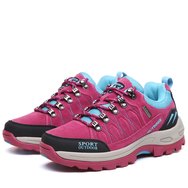 New Fashion Couples Men Women Hiking Shoes Outdoor Walking Jogging Sneakers Lace Up Comfortable Athletic Shoes