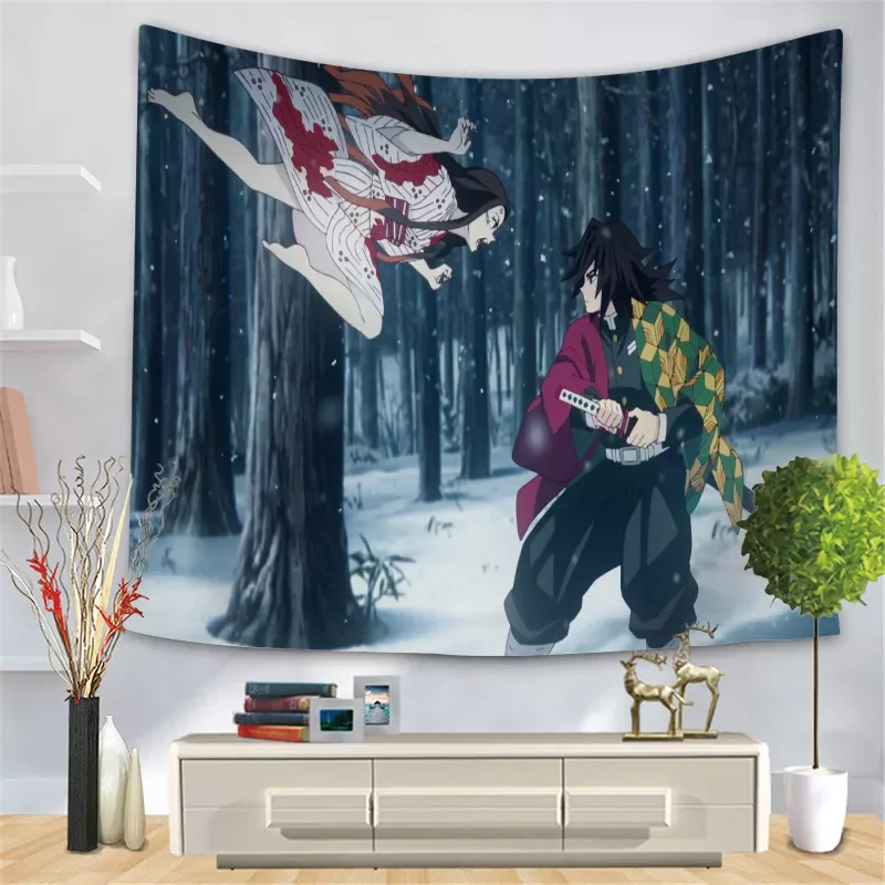 

Anime Tapestry Cartoon Printed Tapestry Wall Cloth Tapestry for Home Decoration Tarot Cards Hippie Home Decor Decoration Mural