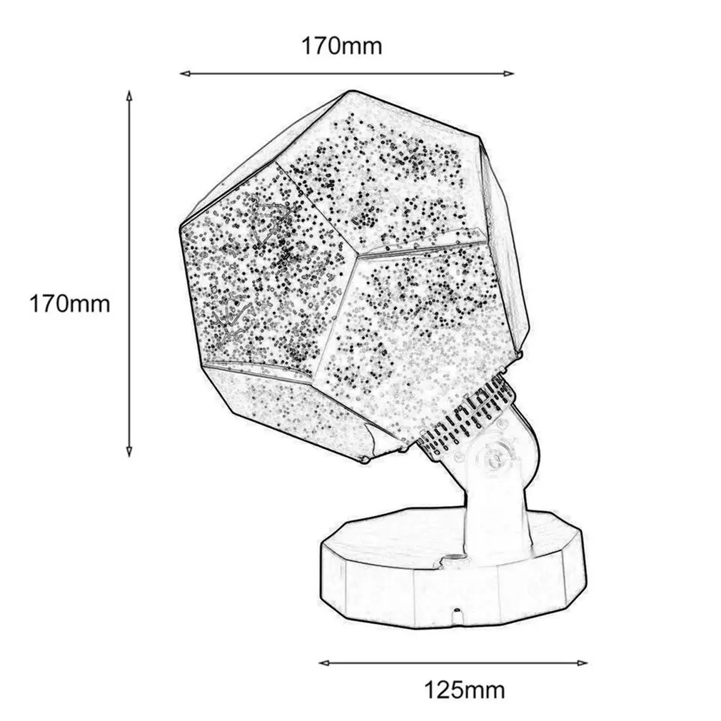 

2018 Celestial Star Astro Sky Projection Cosmos Lights Projector Night Lamp Starry Romantic Decoration Lighting Gadget