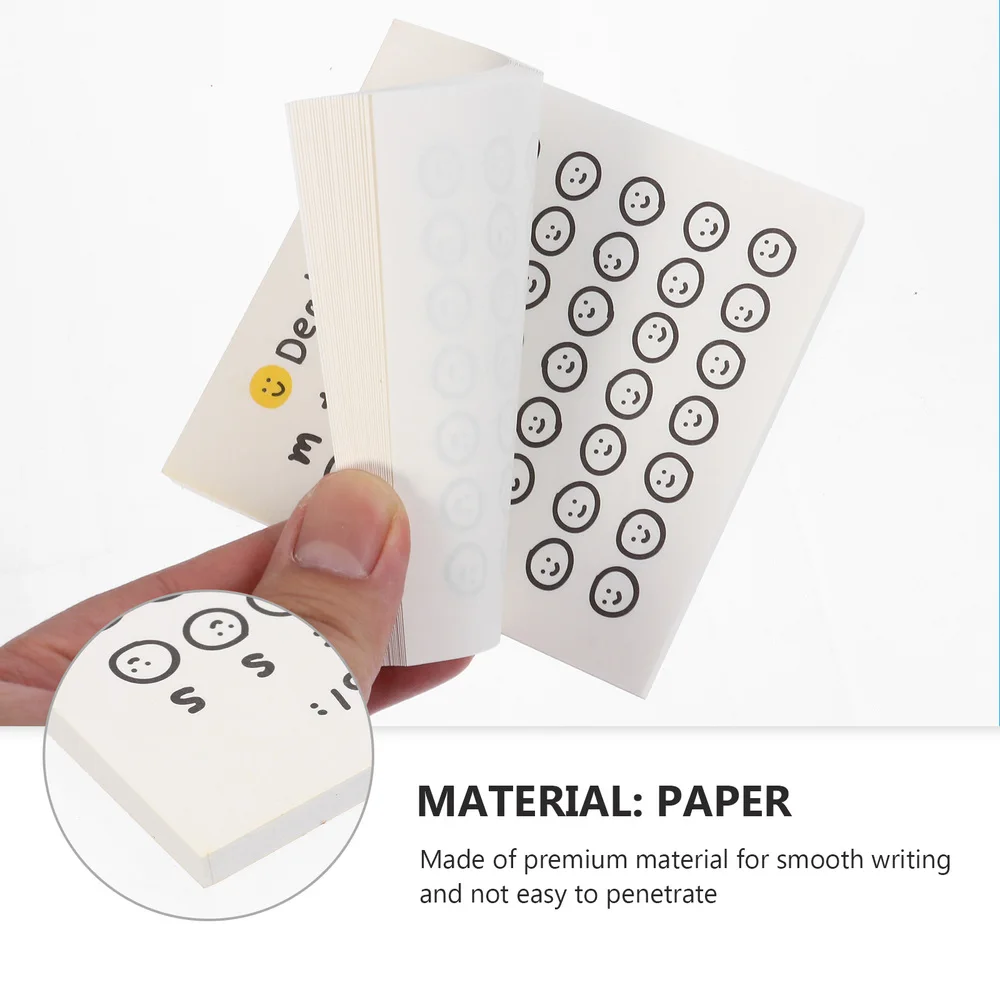 

2Pcs Office Memo Stickers Adorable Students Post-notes Adhesive Memo Pads