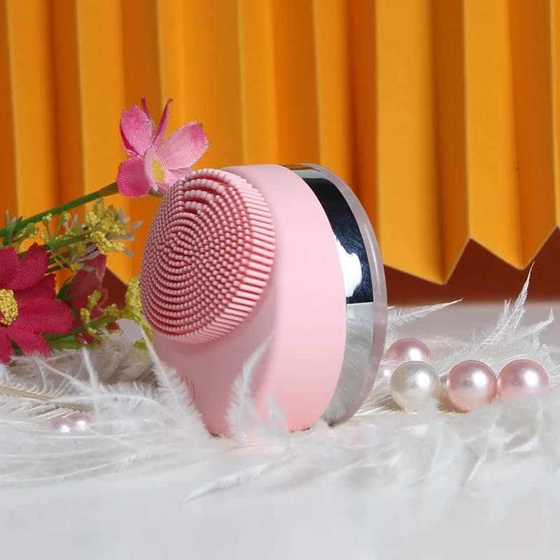 

Silicone Facial Cleansing Brush for Face Cleaning Massage Sonic Vibration Deep Clean Electric Face Brush