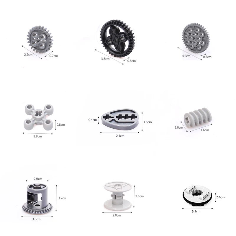 Технические шестерни/шестерни строительный блок MOC кирпичи детали игрушки для