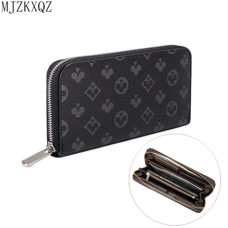 

wallet 2021 high end fashion luxury thin Slim Wallet Leather Long men's hand bag women's coin Hand Purse pocket