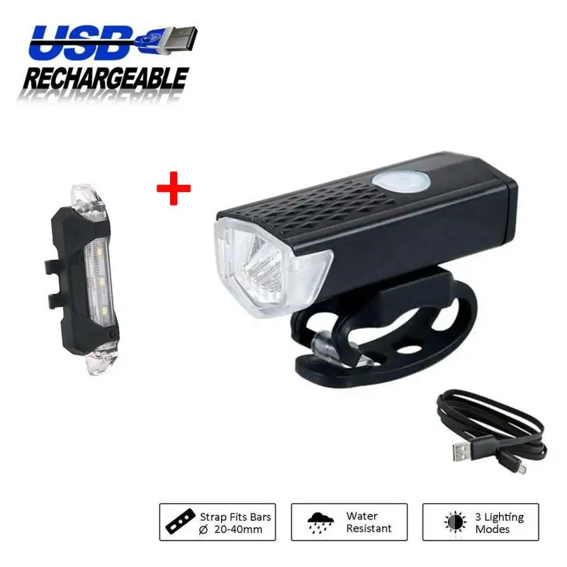 

MTB USB Перезаряжаемые велосипед светильник велосипед передний задний фонарь светильник Велоспорт Безопасность Предупреждение светильник В...