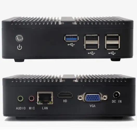 Мини компьютер без вентилятора Intel Celeron J1800 J1900 DDR3 поддержка Windows 7 8 10 Linux OS VGA|Мини