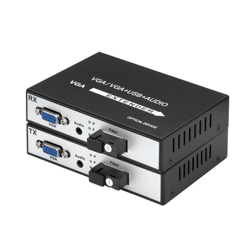 1 пара VGA в оптоволоконный преобразователь удлинитель Волоконно оптический
