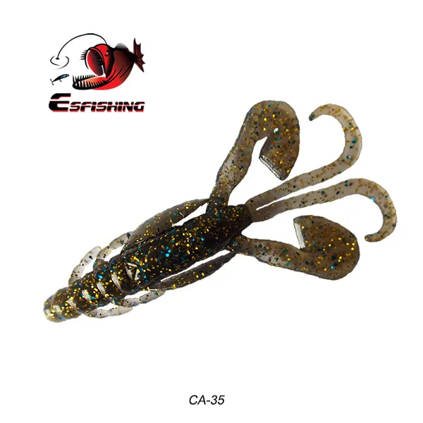 Esfishing приманки для рыбалки Мягкие приманки огромные щупальца Craw 6 шт. 90 мм 6,2 г поток морской рыбалки озеро Iscas снасти - Цвет: CA35