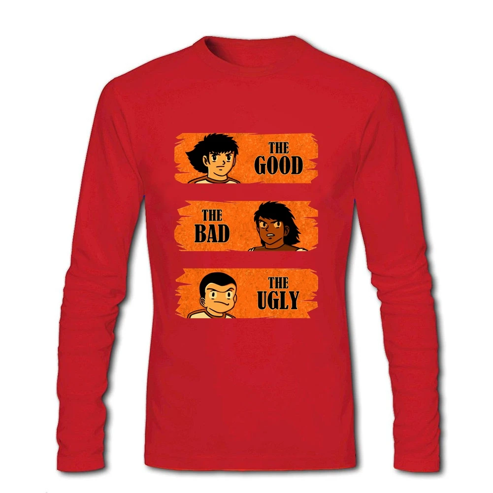 Футболка мужская с круглым вырезом и длинным рукавом хлопок Классическая