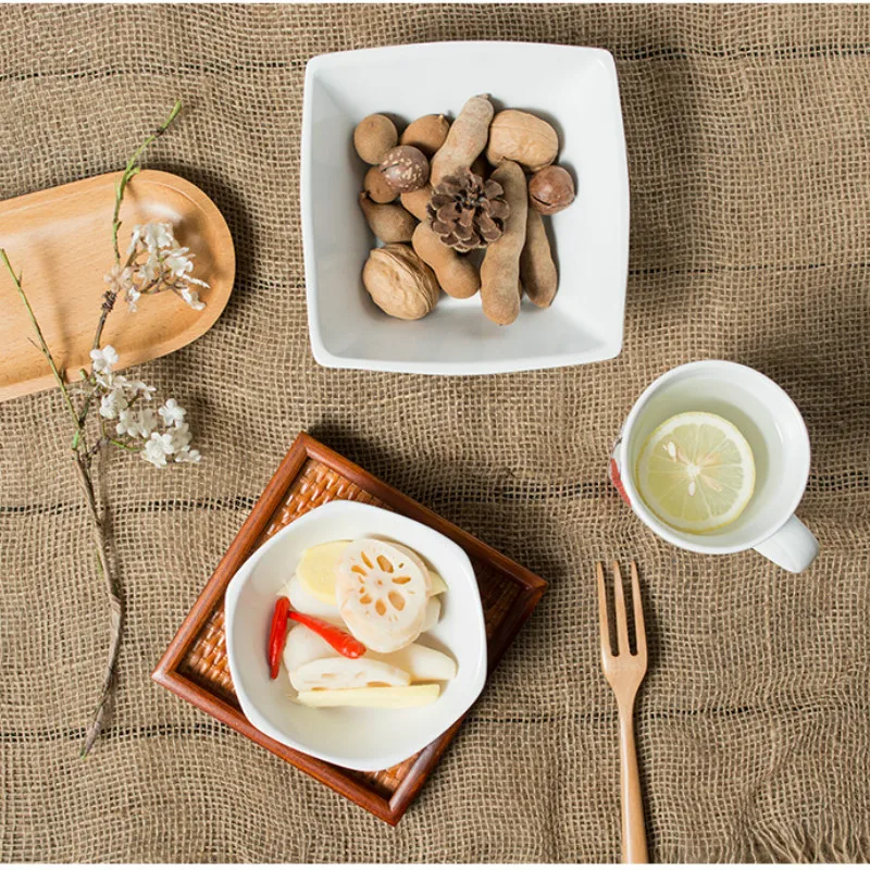 Японская керамическая стандартная посуда фарфоровые тарелки для стейка торта