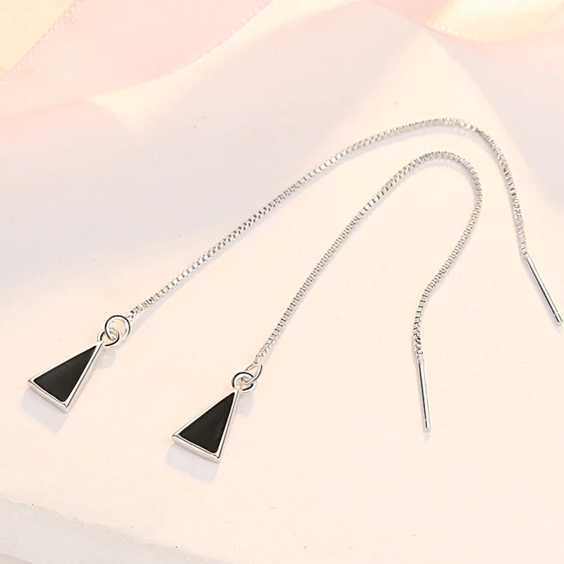 Женские серьги-цепочки 10 см полимерные серьги для выпускного вечера 2020 |