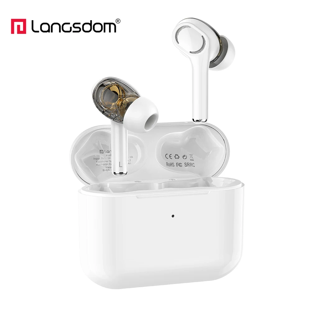 Запатентованные Внутриканальные наушники Langsdom GT4 вкладыши TWS Bluetooth Беспроводной